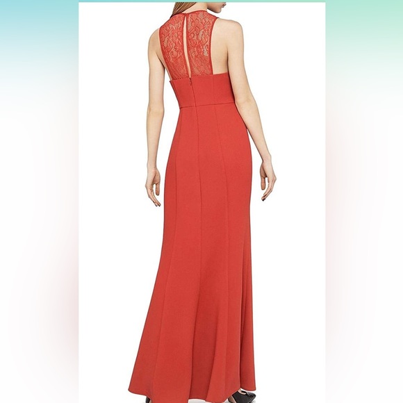 BCBGENERATION Like New Fit & Flare Maxi Dress Size 12 (in Red Ginger) - Picture 5 of 16